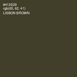 #413E29 - Lisbon Brown Color Image