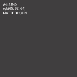 #413E40 - Matterhorn Color Image