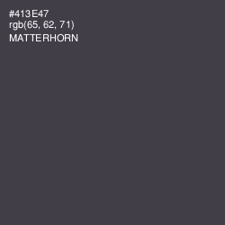 #413E47 - Matterhorn Color Image