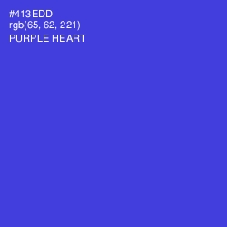 #413EDD - Purple Heart Color Image
