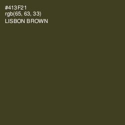 #413F21 - Lisbon Brown Color Image