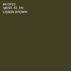 #413F22 - Lisbon Brown Color Image