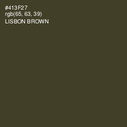 #413F27 - Lisbon Brown Color Image