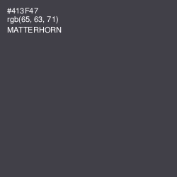 #413F47 - Matterhorn Color Image