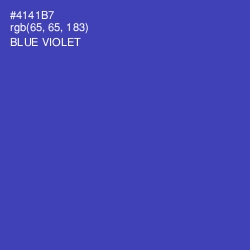 #4141B7 - Blue Violet Color Image