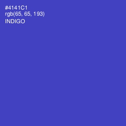 #4141C1 - Indigo Color Image