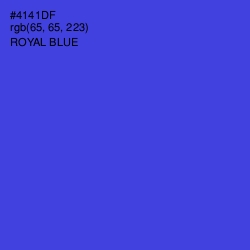 #4141DF - Royal Blue Color Image