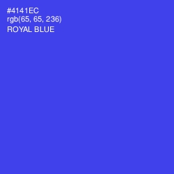 #4141EC - Royal Blue Color Image