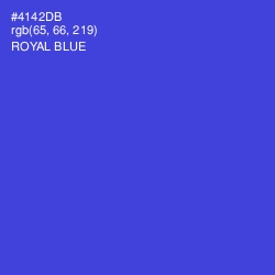 #4142DB - Royal Blue Color Image