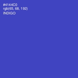 #4144C0 - Indigo Color Image