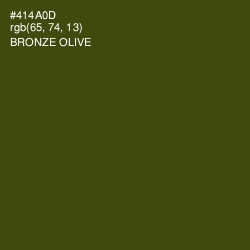 #414A0D - Bronze Olive Color Image