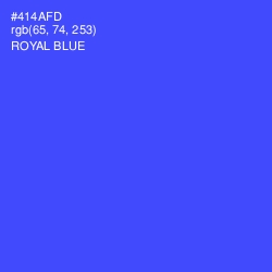 #414AFD - Royal Blue Color Image