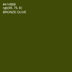 #414B08 - Bronze Olive Color Image