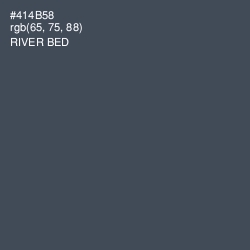 #414B58 - River Bed Color Image