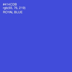 #414CDB - Royal Blue Color Image