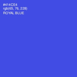 #414CE4 - Royal Blue Color Image