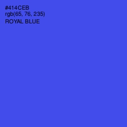 #414CEB - Royal Blue Color Image