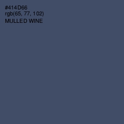 #414D66 - Mulled Wine Color Image