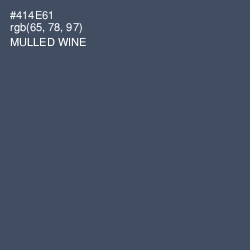 #414E61 - Mulled Wine Color Image