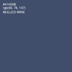 #414E6B - Mulled Wine Color Image