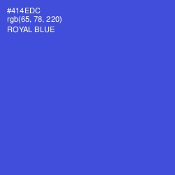 #414EDC - Royal Blue Color Image