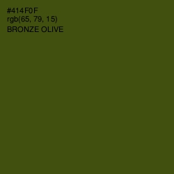 #414F0F - Bronze Olive Color Image