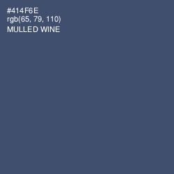 #414F6E - Mulled Wine Color Image