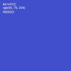#414FCC - Indigo Color Image