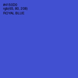 #4150D0 - Royal Blue Color Image