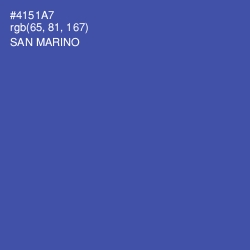 #4151A7 - San Marino Color Image
