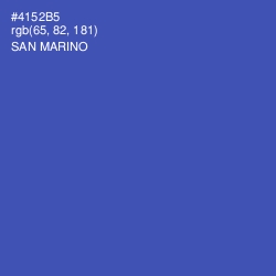 #4152B5 - San Marino Color Image