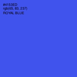 #4153ED - Royal Blue Color Image