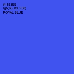 #4153EE - Royal Blue Color Image