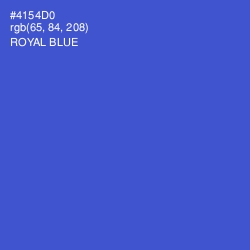 #4154D0 - Royal Blue Color Image
