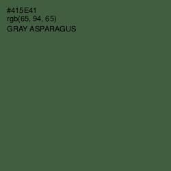 #415E41 - Gray Asparagus Color Image