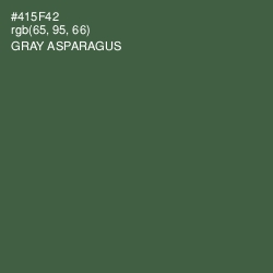 #415F42 - Gray Asparagus Color Image