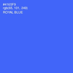 #4165F9 - Royal Blue Color Image