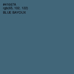 #41667A - Blue Bayoux Color Image