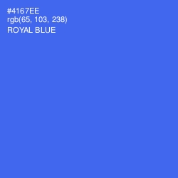 #4167EE - Royal Blue Color Image