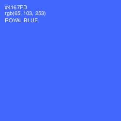 #4167FD - Royal Blue Color Image