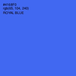 #4168F0 - Royal Blue Color Image