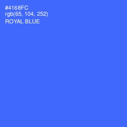 #4168FC - Royal Blue Color Image