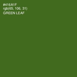 #416A1F - Green Leaf Color Image