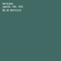 #416A64 - Blue Bayoux Color Image