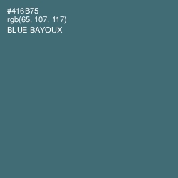 #416B75 - Blue Bayoux Color Image