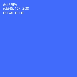 #416BFA - Royal Blue Color Image