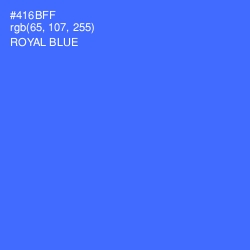 #416BFF - Royal Blue Color Image