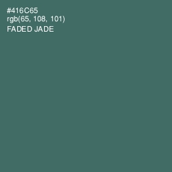 #416C65 - Faded Jade Color Image