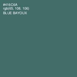 #416C6A - Blue Bayoux Color Image