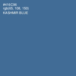 #416C96 - Kashmir Blue Color Image